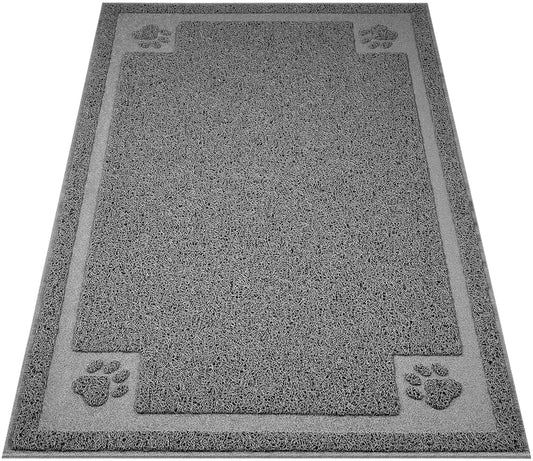 Large Cat Litter Mat Trapper 35"×23" Traps Litter from Box and Paws Scatter Control for Litter Box Soft on Sensitive Kitty Paws Easy to Clean