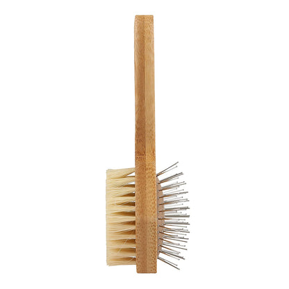 Double Sided Pin & Bristle Brush | Removes Loose Fur & Prevents Matting | Ideal for Daily Cat Grooming